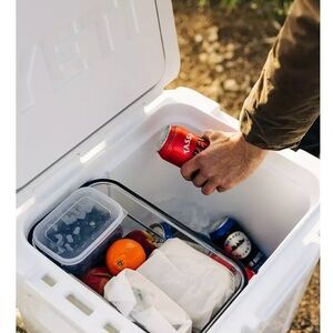Yeti Transparent and Black Storage Basket